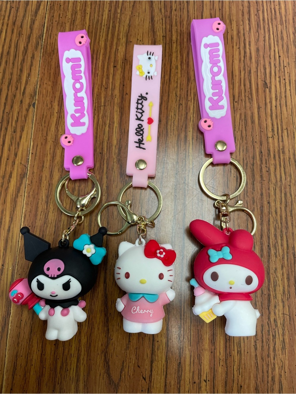 Hello Kitty/ Kuromi keychains!